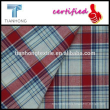 Multi check and stripes plaid fabric collection/100% cotton yarn dyed poplin fabric for shirts
